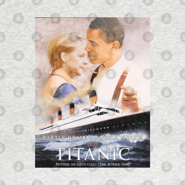 Obama and Merkel in Titanic by luigitarini